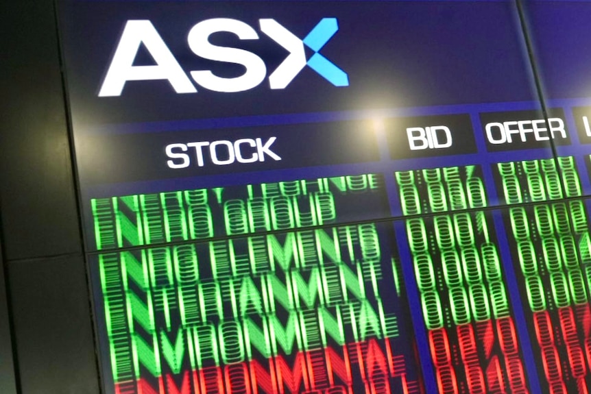 The ASX prices board lit up