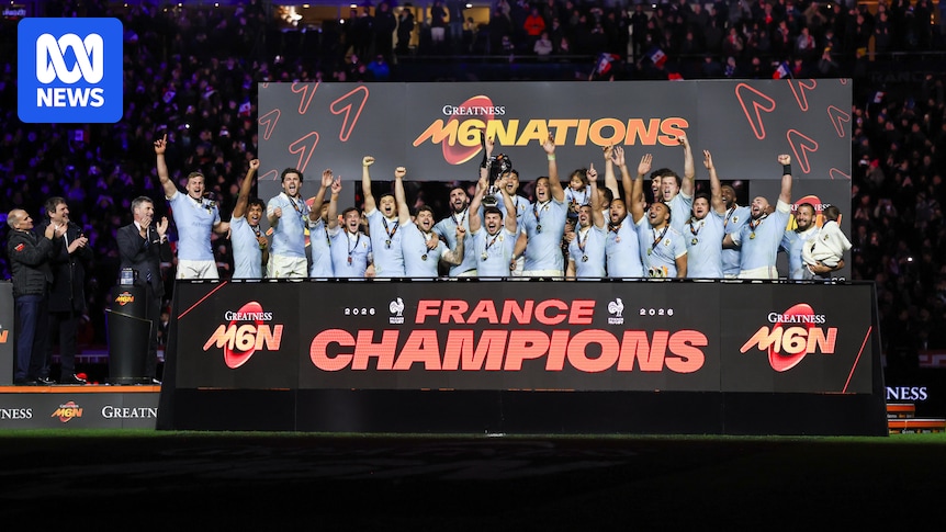 France wins back-to-back Six Nations Championships, clinching the title with a 48-46 win over England