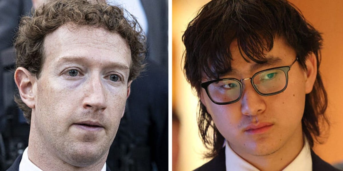 Mark Zuckerberg Posted a Totally Normal Picture With Alexandr Wang