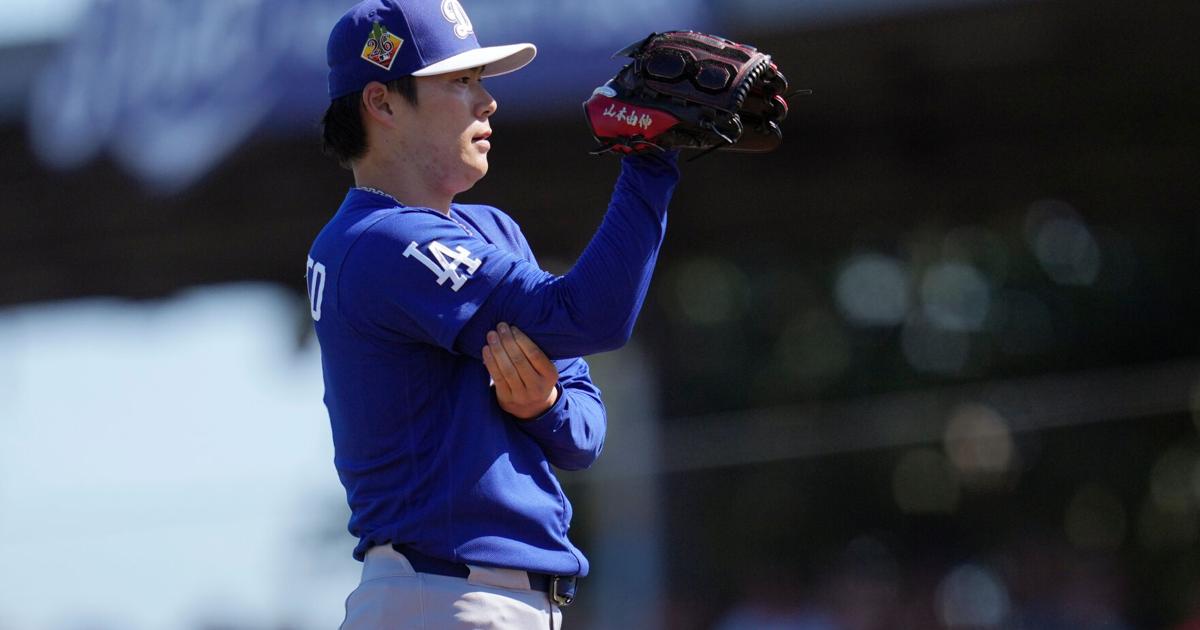 World Series MVP Yoshinobu Yamamoto will start the season opener for the Dodgers at home | MLB