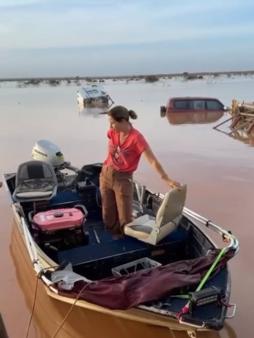 Aftermath of Cyclone Narelle at Bullara Station.
