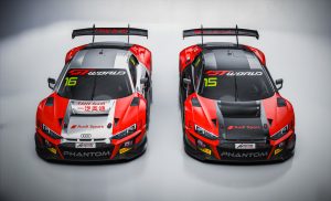 Phantom Global Racing's Audi R8 pair.