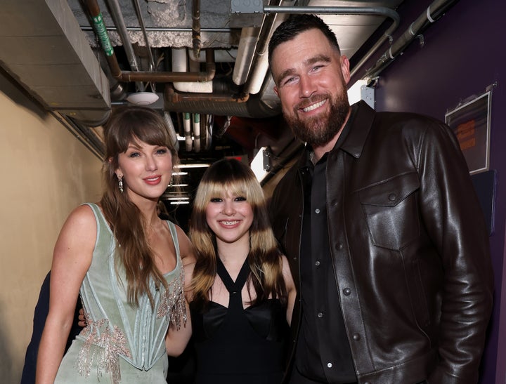  Taylor Swift, Alysa Liu, and Travis Kelce attend the 2026 iHeartRadio Music Awards at Dolby Theatre on March 26 in Los Angeles.