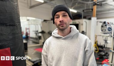 British flyweight champion Sean Bruce pictured in the gym