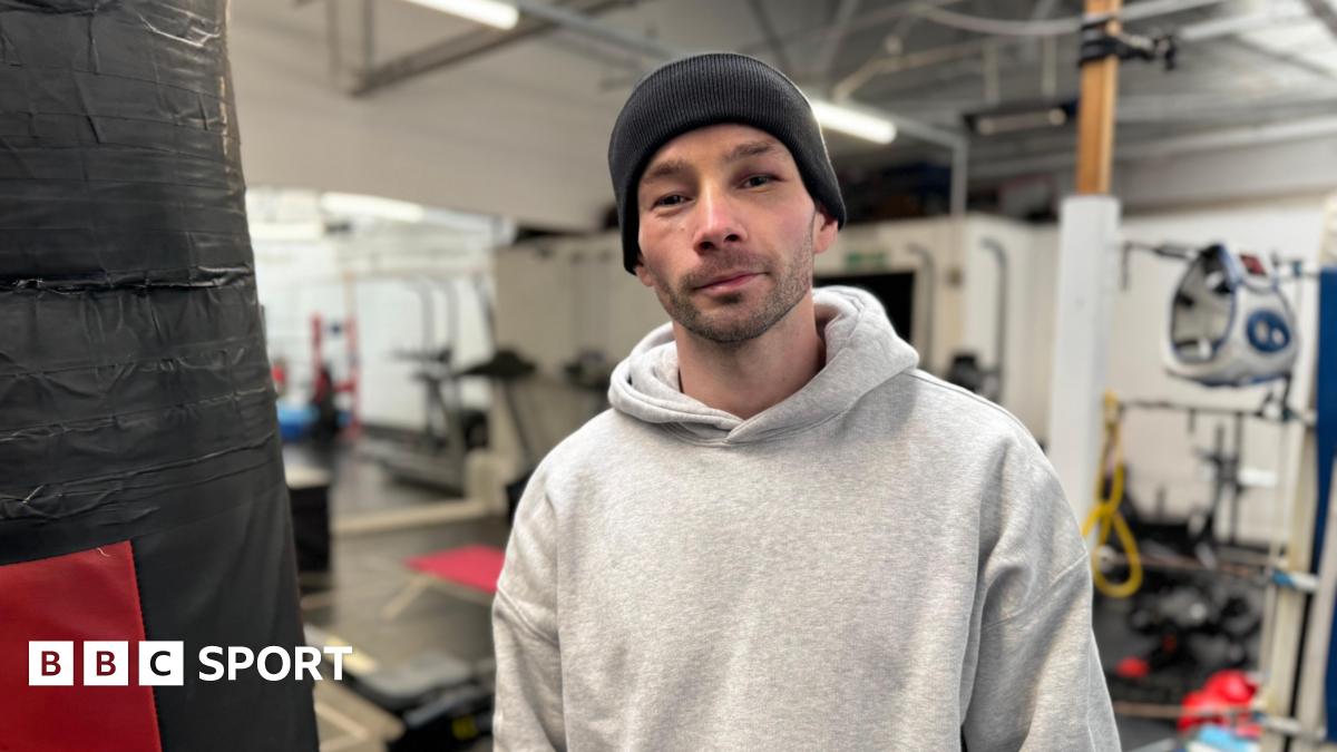 British flyweight champion Sean Bruce pictured in the gym