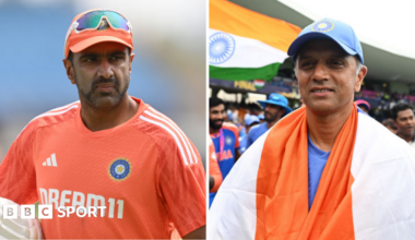 Ravichandran Ashwin and Rahul Dravid