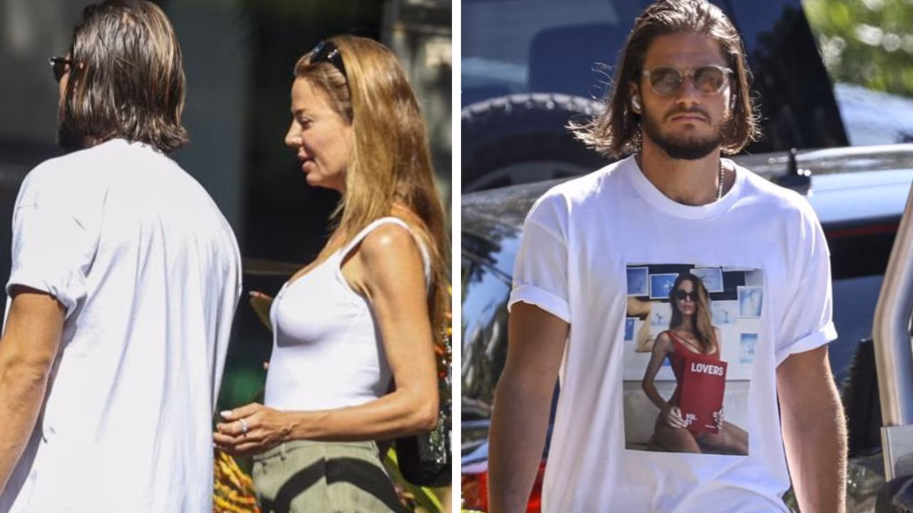 Artist Dina Broadhurst spotted with boyfriend in Double Bay
