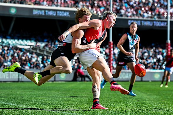 Nate Caddy is Essendon’s best young player. 