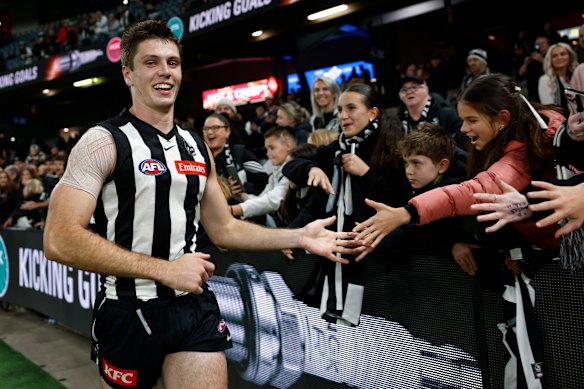 Oscar Steene appears to be one of the beneficiaries of the AFL’s new ruck rules.