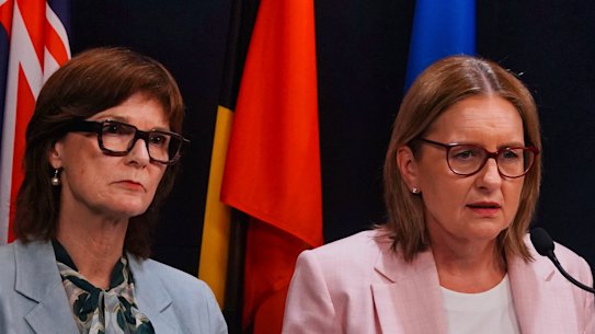 Premier Jacinta Allan and Health Minister Mary-Anne Thomas