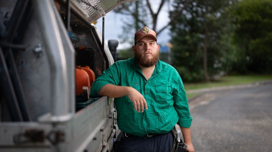 Jonathon Watson from Valley Heights with his diesel Toyota Hilux. 