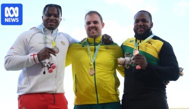 Matt Denny and Lawrence Okoye bring Ashes rivalry to discus, even as training partners