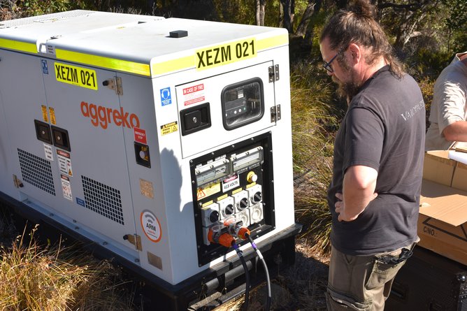 The generator used for each tower. Picture: Amy Towers