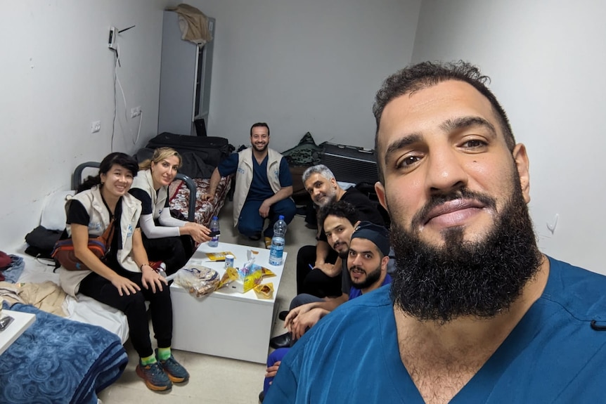 Dr Mo with other hospital staff