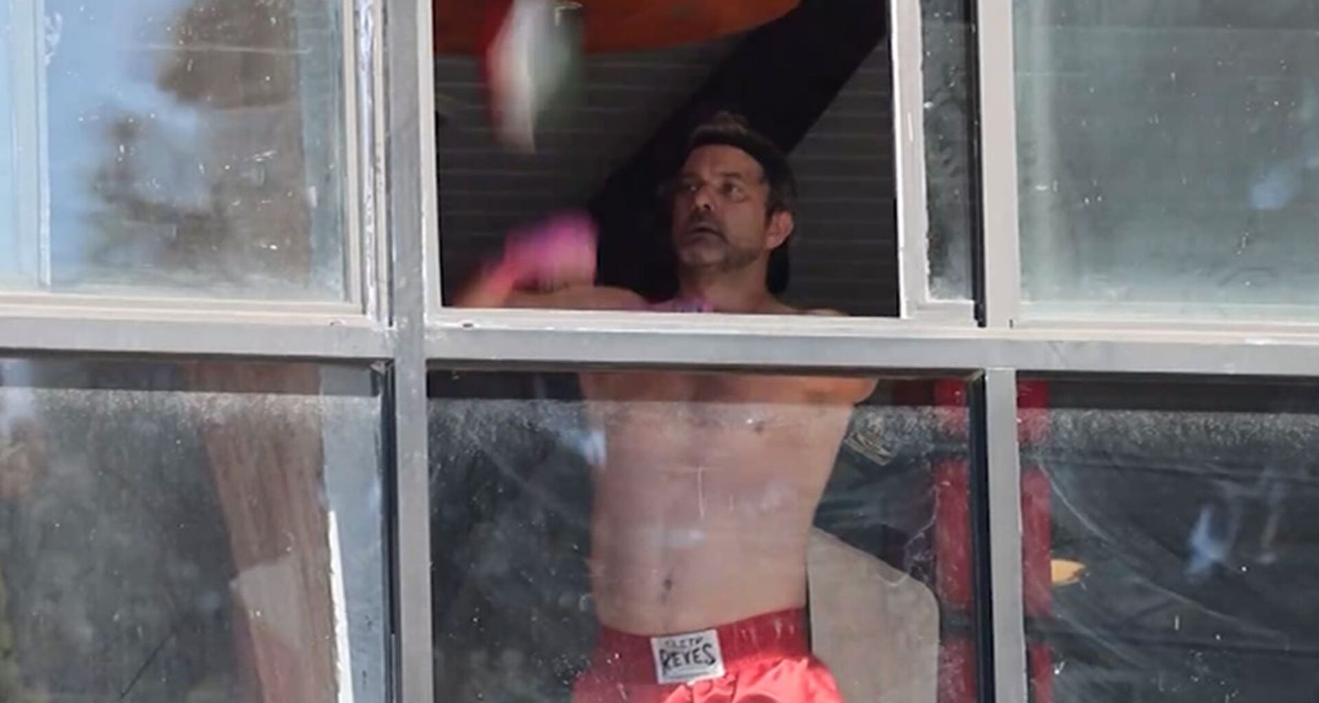 Joshua Jackson Works Out Shirtless at a Boxing Gym in LA, On Video