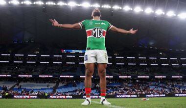 Alex Johnston broke the try-scoring record. Now he will get a statue outside South Sydney Rabbitohs headquarters