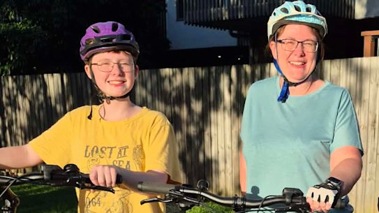 Brisbane reisdents Luke, 13, Rachel and Aaron Wray ride legal e-bikes and would face more restrictions under the proposed recommendations.
