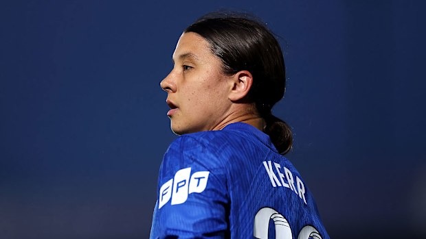 Sam Kerr in action for Chelsea.