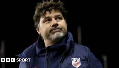 Mauricio Pochettino during an international friendly between the United States and Paraguay