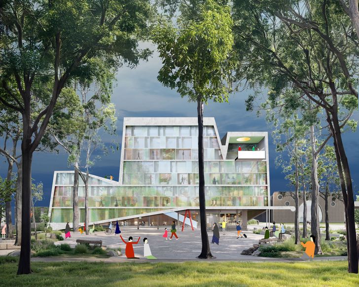 The draft concept design for the new Coburg Library and Piazza by Durbach Block Jaggers, Architecture Associates and Openwork has been unveiled.