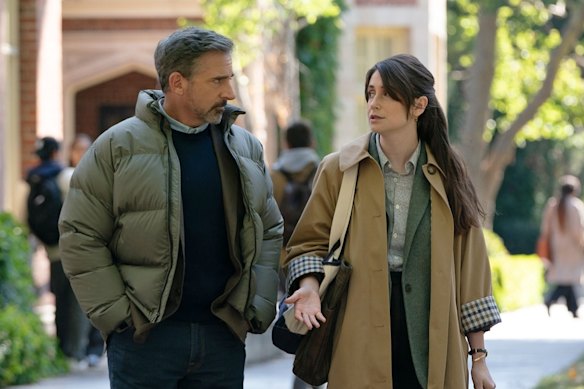 Steve Carell and Charly Clive have great chemistry as father and daughter in Rooster.