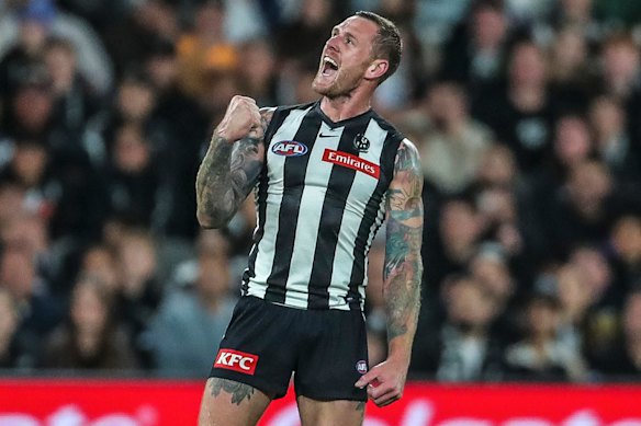 Tim Membrey returned to form up forward for the Pies.