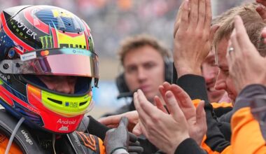 Aussie Oscar Piastri starts in third with Mercedes teen prodigy on pole again