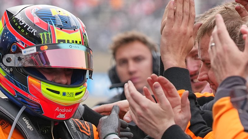 Aussie Oscar Piastri starts in third with Mercedes teen prodigy on pole again