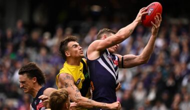 Fremantle Dockers coach Justin Longmuir heaps praise on Josh Treacy after his contested marking exhibition