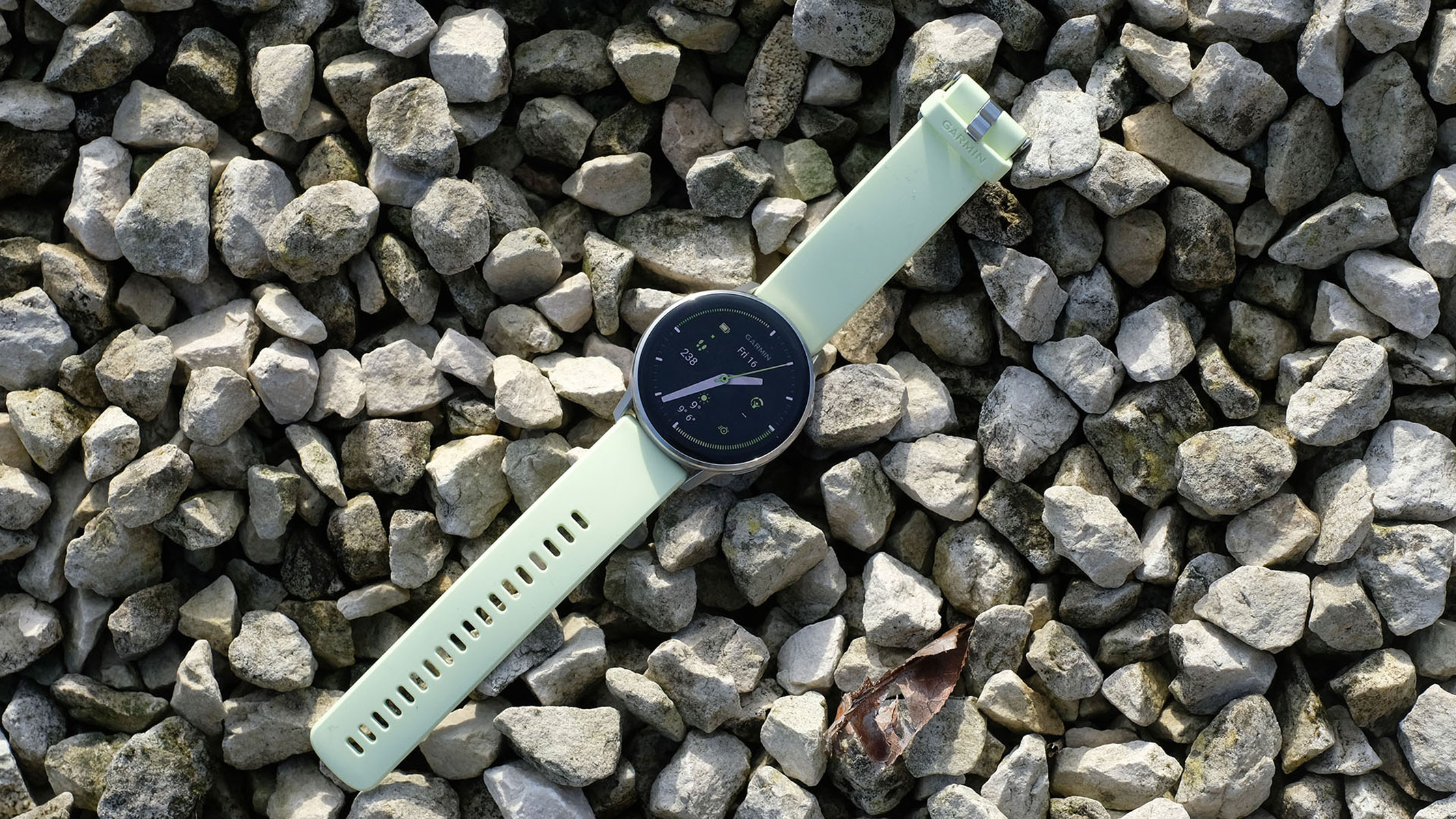 a picture of the Garmin Venu 4 smartwatch laid flat on the ground