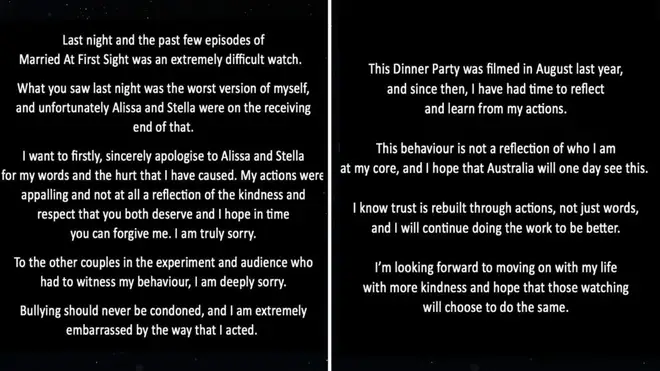 Brook's apology