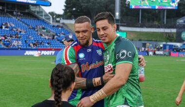 NRL 2026, live blog, round 2, Warriors, Raiders, Rabbitohs, Roosters, Alex Johnston, match highlights, updates, coaches media conferences