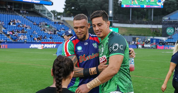 NRL 2026, live blog, round 2, Warriors, Raiders, Rabbitohs, Roosters, Alex Johnston, match highlights, updates, coaches media conferences