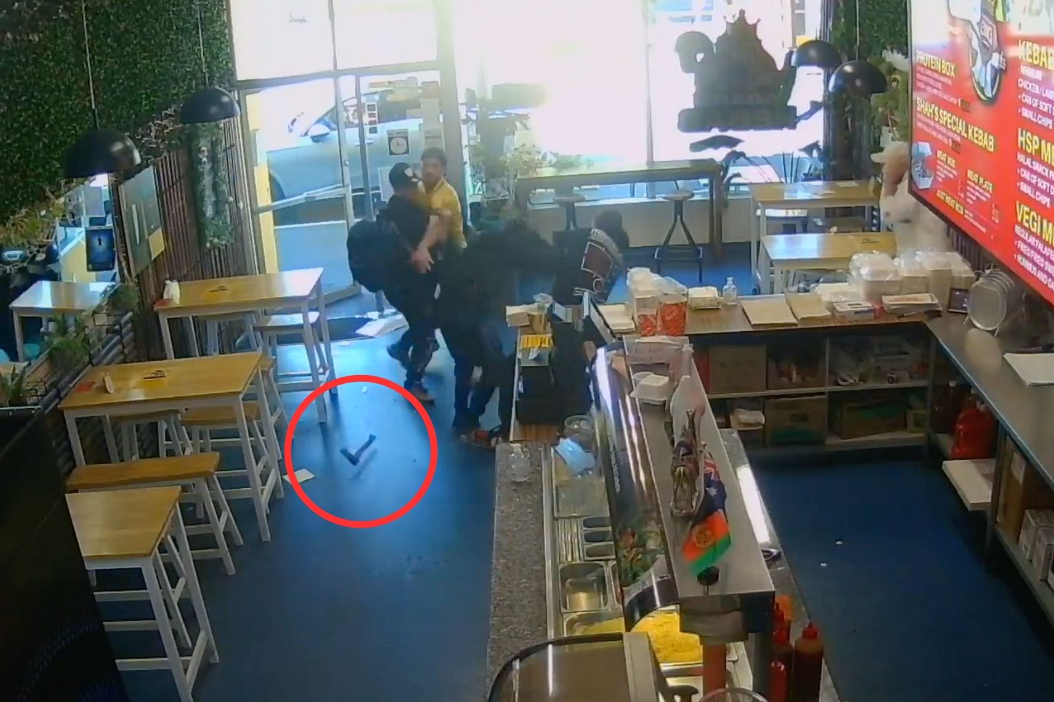 Shopkeeper intervenes after man brings axe into Invermay kebab shop brawl