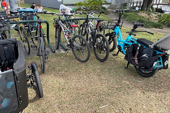 Under the proposed new rules, some of these bikes seen at the Davies Park markets in West End would be subject to strict licensing, age and 10km/h speed limits, and others would not.