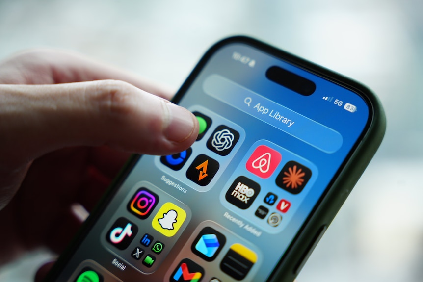 a person holding a mobile phone