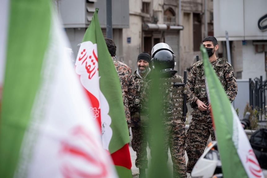 Members of Iran's Revolutionary Guard Corps.