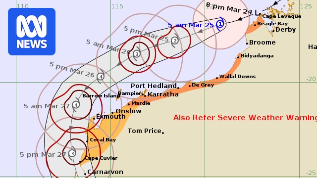 Tropical Cyclone Narelle re-forms off WA, expected to reach category three