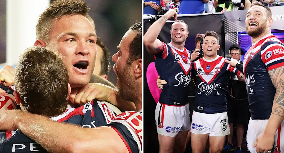 These images show Roosters legend and former NRL enforcer Jared Waerea-Hargreaves.