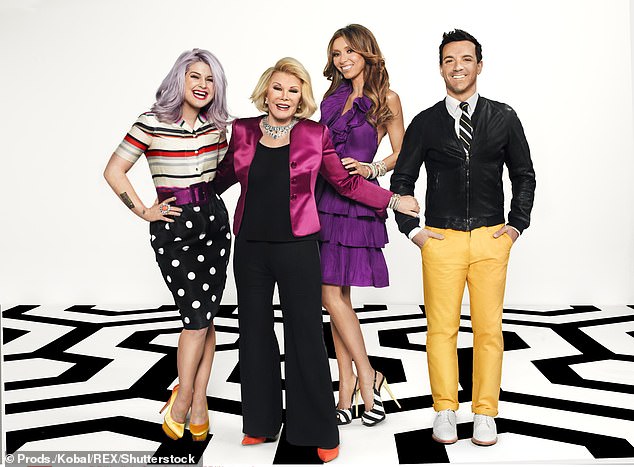 E!s Fashion Police saw a panel of fashion experts (L-R) Kelly Osbourne, Joan Rivers, Giuliana and George Kotsiopoulos offer their thoughts on celebrity ensembles, from chic to tragique