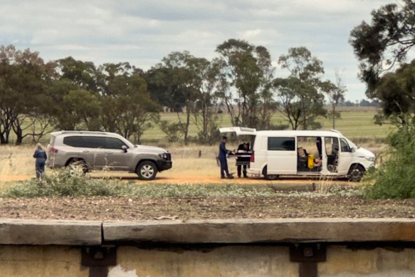 Victoria Police investigate the death of a man in Jung, near Horsham. 