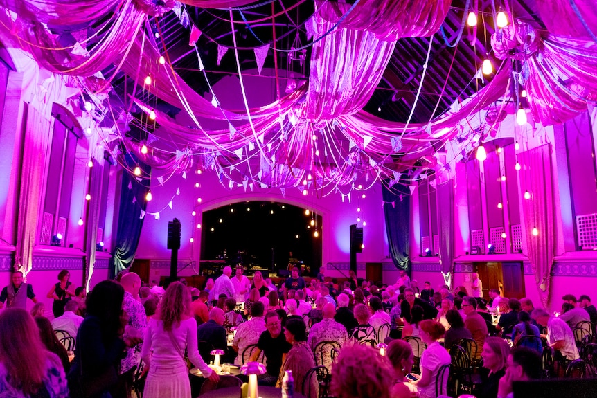 The Perth Town Hall transformed into the Embassy Ballroom for the Perth Festival