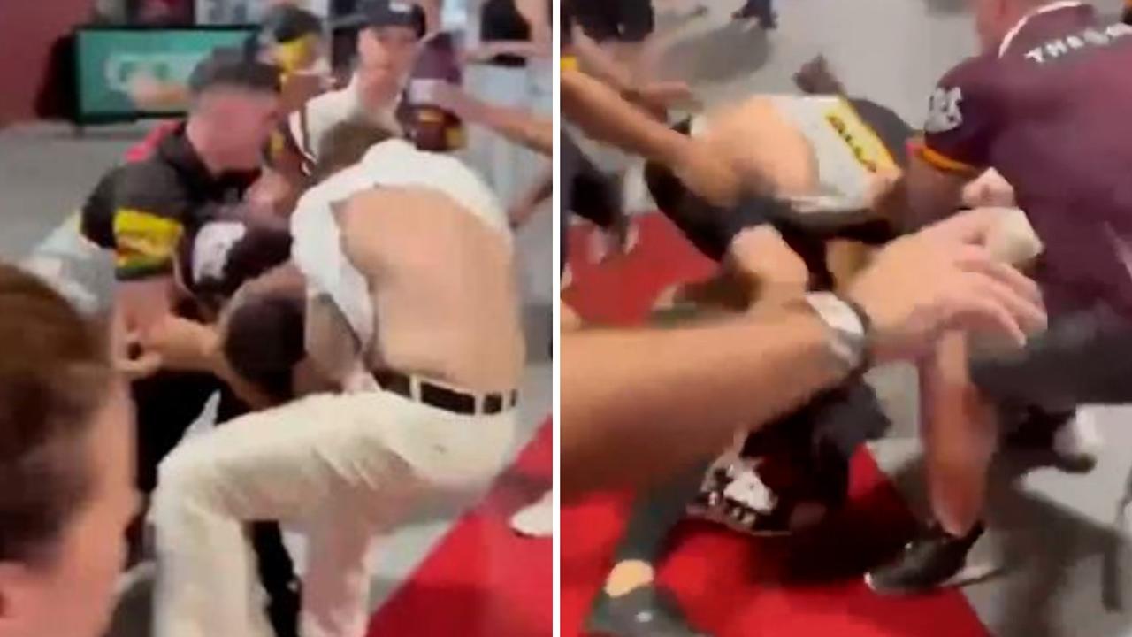 Fan brawl breaks out, Brisbane Broncos vs Penrith Panthers, statement, police investigation, call for bans, Round 1, Suncorp Stadium