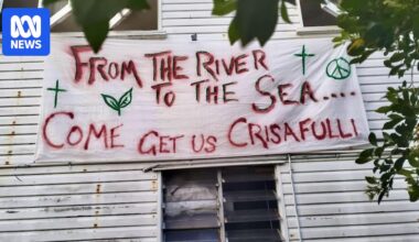 Dorothy Day House raided by police over 'From the River to the Sea' banner