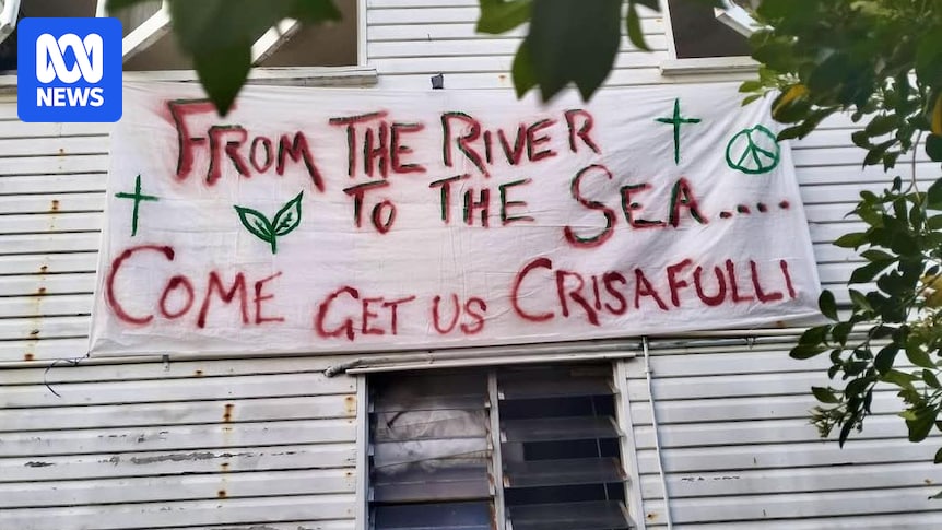 Dorothy Day House raided by police over 'From the River to the Sea' banner