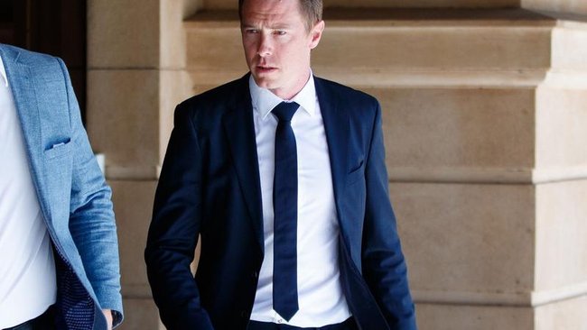 Rohan Dennis at court during his sentencing. 