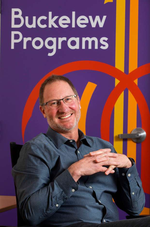 Chris Kughn, CEO of Buckelew Programs, at the organization's Novato headquarters in 2022. (John Burgess / The Press Democrat file)