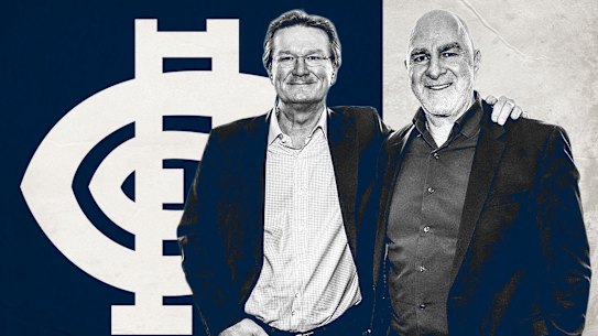 Carlton leaders, president Rob Priestley and CEO Graham Wright.