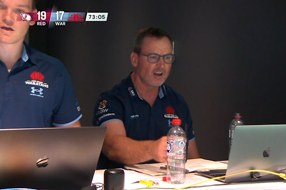 Dan McKellar couldn’t believe Triston Reilly’s try was disallowed.