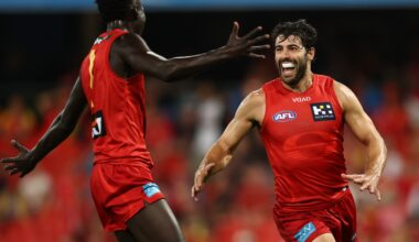 Petracca stars as red-hot Suns torch sluggish Cats